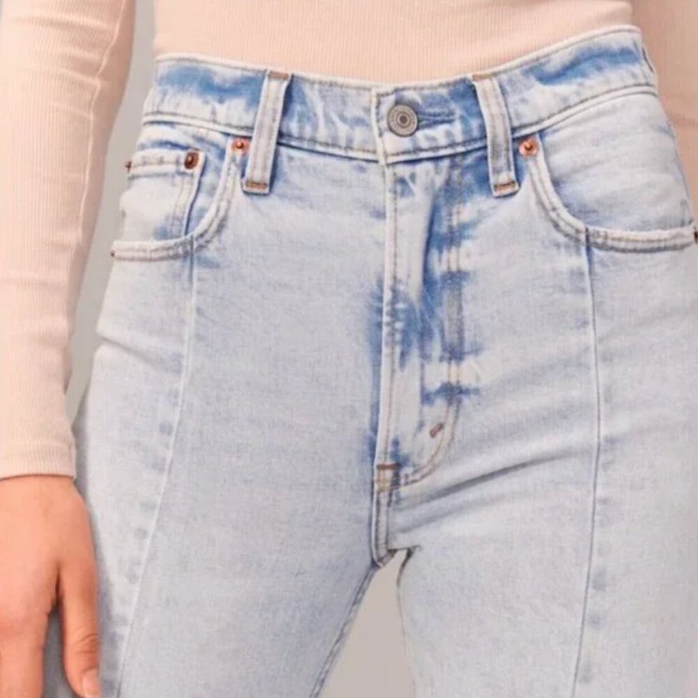 NWT Abercrombie & Fitch Jeans | High Rise Super Skinny Light Vent Hem